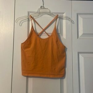 American Eagle Orange Cropped Tank